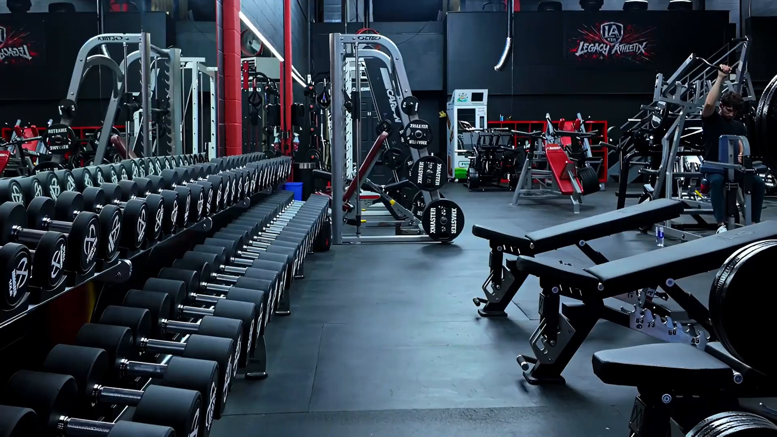 New equipment on the training floor at Legacy Athletix